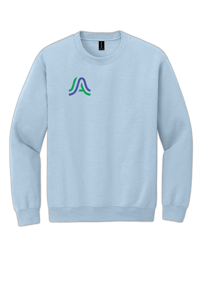Gildan® Heavy Blend™ Crewneck Sweatshirt 18000- Right Chest A Logo