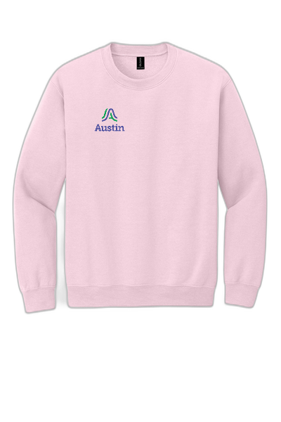 Gildan® Heavy Blend™ Crewneck Sweatshirt 18000- Right Chest Stacked