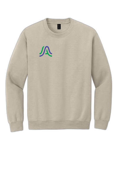 Gildan® Heavy Blend™ Crewneck Sweatshirt 18000- Right Chest A Logo