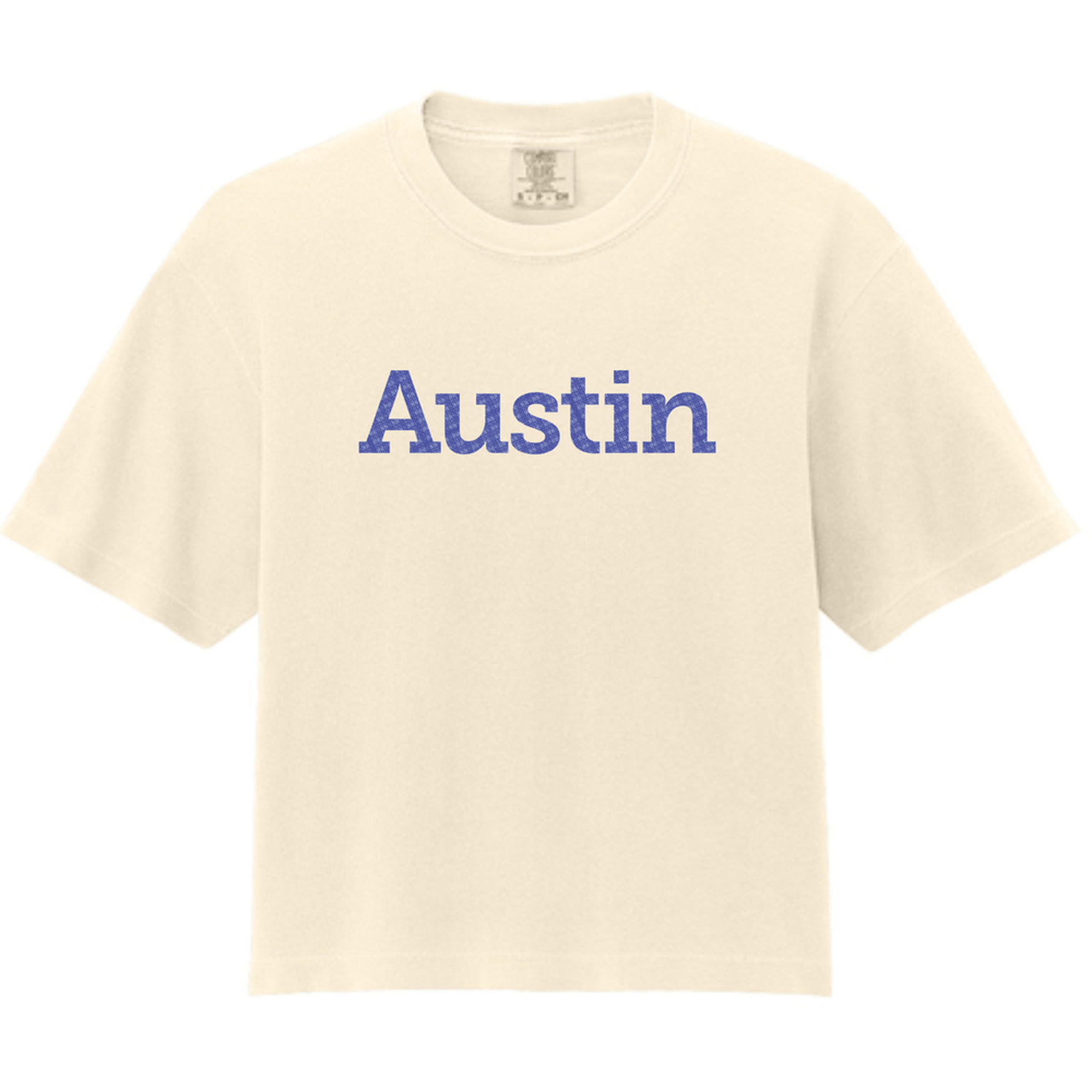 Austin Plaid Pattern Comfort Colors® Women’s Heavyweight Boxy Tee 3023CL