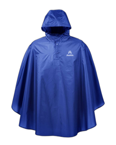 Team 365 Unisex Zone Protect Packable Poncho - Stacked Logo