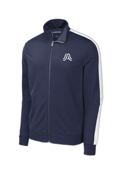 Sport-Tek ® Tricot Sleeve Stripe Track Jacket JST94-A logo