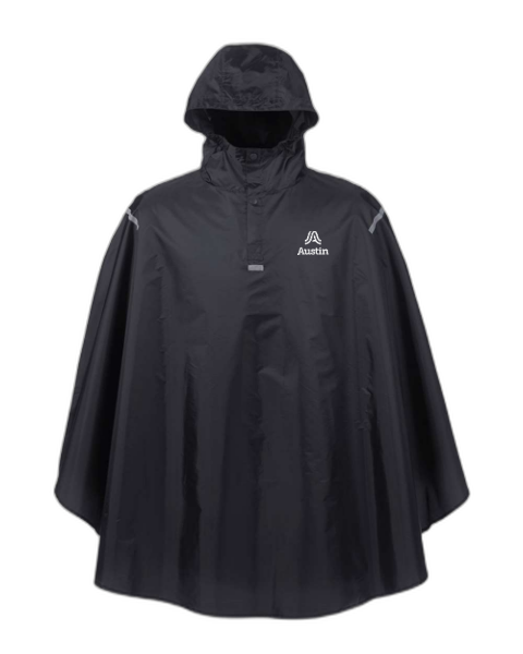 Team 365 Unisex Zone Protect Packable Poncho - Stacked Logo