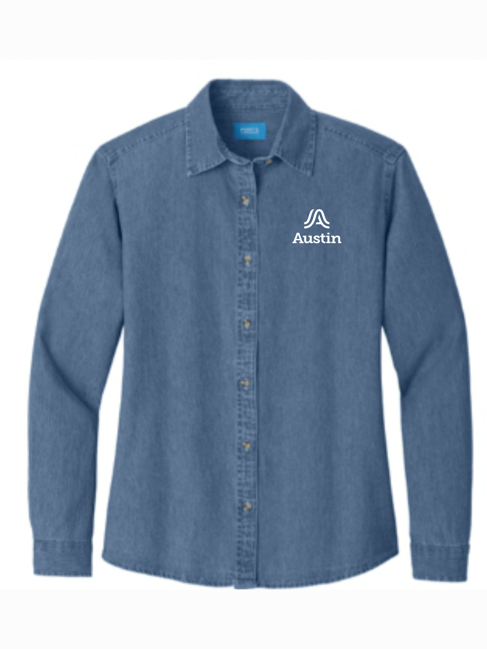 Port & Co™ Women's Long Sleeve Value Denim Shirt LSP10