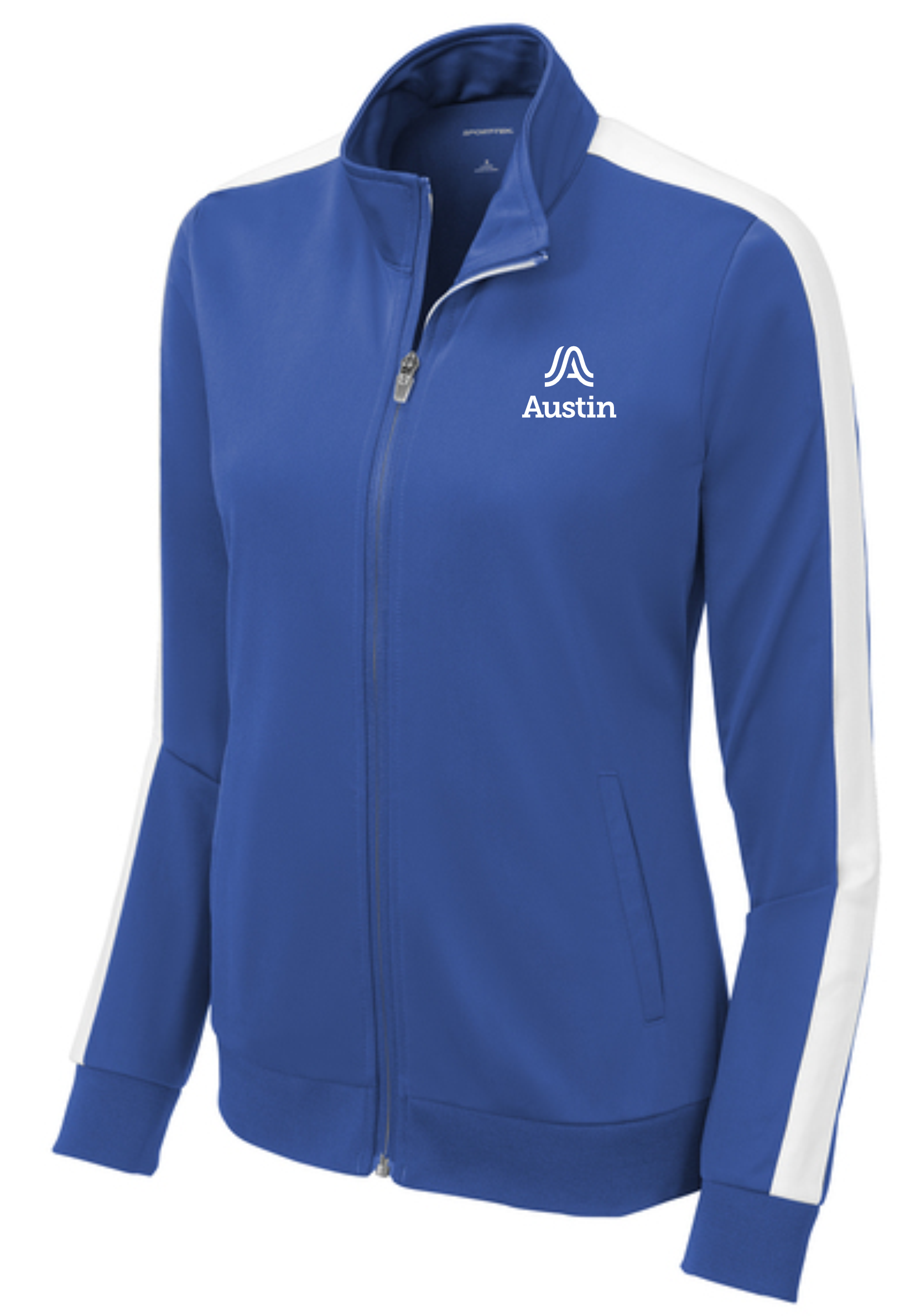 Sport-Tek® Ladies Tricot Sleeve Stripe Track Jacket LST94-ZZ1010