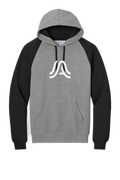 Jerzees® Unisex NuBlend® Colorblock Raglan Hoodie Sweatshirt 96C-A Logo