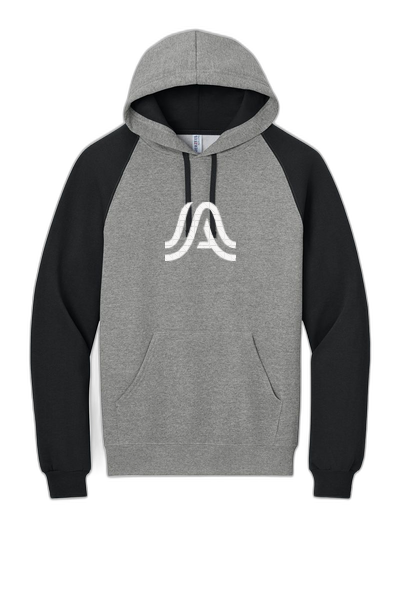 Jerzees® Unisex NuBlend® Colorblock Raglan Hoodie Sweatshirt 96C-A Logo