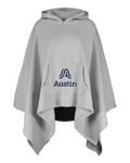 MV Sport Women's Amanda Fleece Poncho W17125 - Stacked Logo