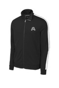 Sport-Tek ® Tricot Sleeve Stripe Track Jacket JST94-A logo