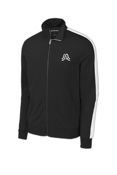 Sport-Tek ® Tricot Sleeve Stripe Track Jacket JST94-A logo