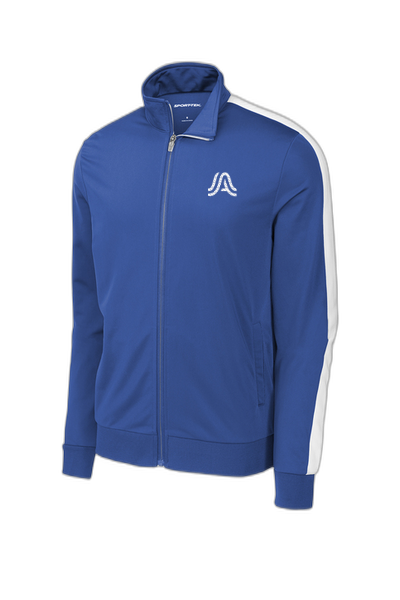 Sport-Tek ® Tricot Sleeve Stripe Track Jacket JST94-A logo