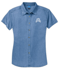 Port & Co™ Women's Short Sleeve Value Denim Shirt LSP11-A Only