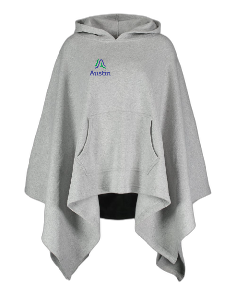 MV Sport Women's Amanda Fleece Poncho W17125 - Right Chest Stacked