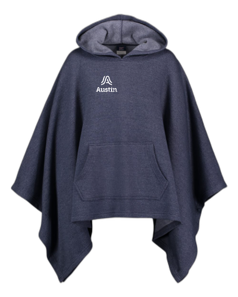 MV Sport Women's Amanda Fleece Poncho W17125 - Right Chest Stacked