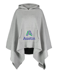 MV Sport Women's Amanda Fleece Poncho W17125 - Stacked Logo